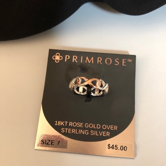 Primrose Jewelry - 18kt Rose Gold / Sterling Silver Ring